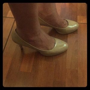 Style and Co Nude round toe pumps.